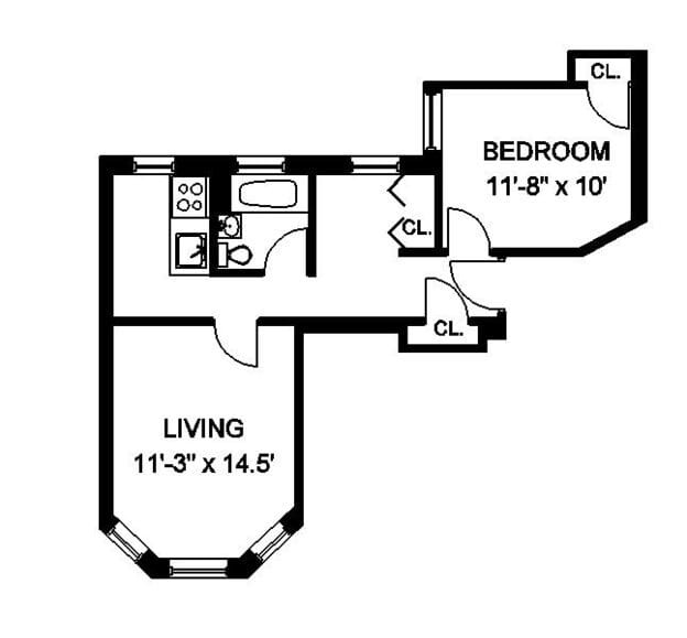 1 bed, 1 bath apartment for rent at 1148 Commonwealth Ave Unit 54, Allston