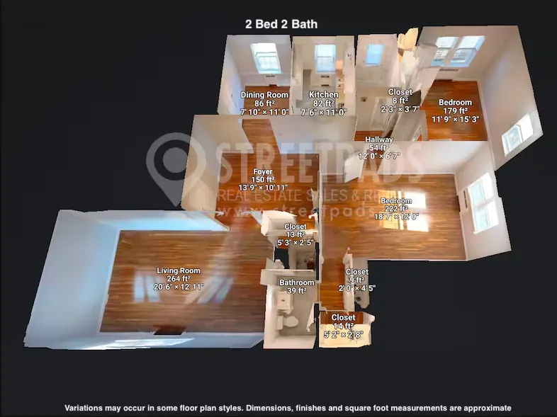 2 bed, 2 bath apartment for rent at 1151 Beacon St Unit 7, Longwood