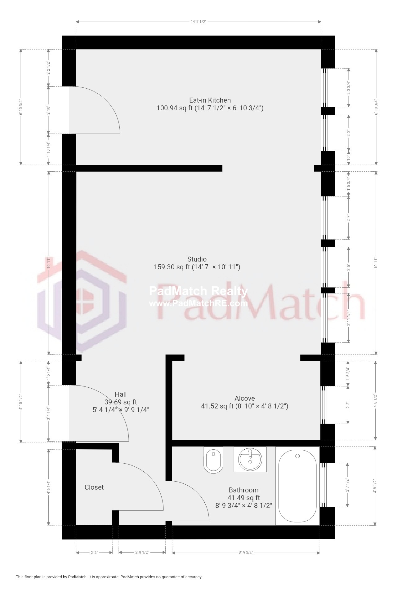 Studio bed, 1 bath apartment for rent at 1163 Boylston St Unit 9, Fenway — photo 8 of 10