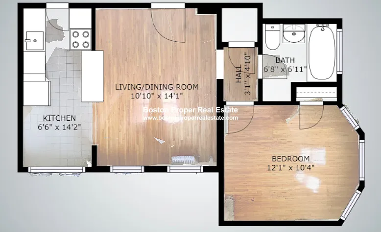 1 bed, 1 bath apartment for rent at 117 Park Dr Unit 6, Fenway — photo 9 of 14
