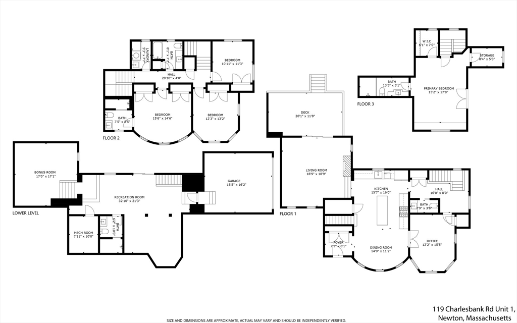 4 bed, 4+ bath apartment for rent at 119 Charlesbank Rd Unit 119, Newton Corner — photo 33 of 33