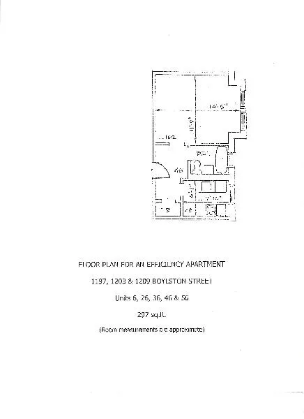 Studio bed, 1 bath apartment for rent at 1197 Boylston St Unit 26, Fenway — photo 13 of 13