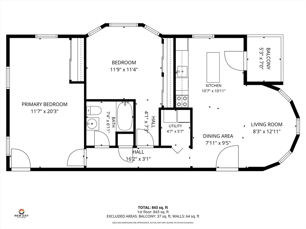 2 bed, 1 bath apartment for rent at 12-14 Everett St Unit 202, Allston — photo 27 of 27