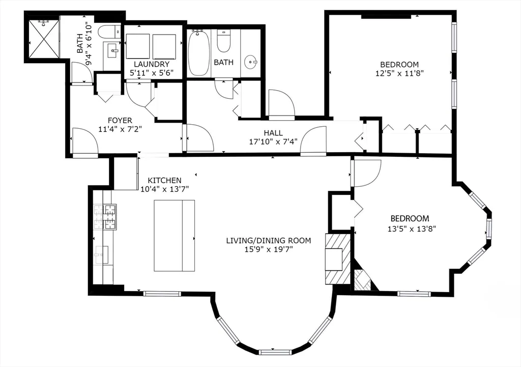 2 bed, 2 bath apartment for rent at 12 Cumberland St Unit 1, Back Bay — photo 30 of 30