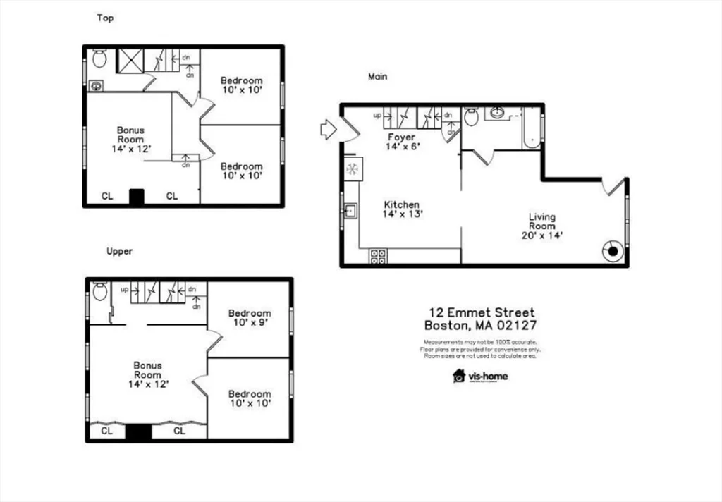 4 bed, 2 bath apartment for rent at 12 Emmet St, South Boston — photo 12 of 12