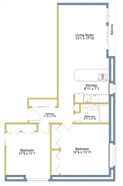 2 bed, 1 bath apartment for rent at 12 Inman St Unit 61, Central Square — photo 3 of 27