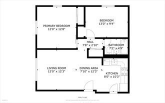 2 bed, 1 bath apartment for rent at 12 Riverside St Unit 2-1, Watertown — photo 4 of 11
