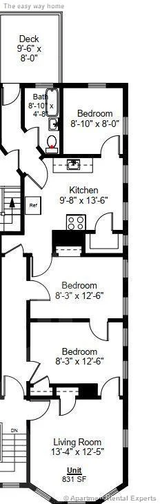 2 bed, 1 bath apartment for rent at 120 Columbia St Unit 3, Central Square — photo 10 of 10
