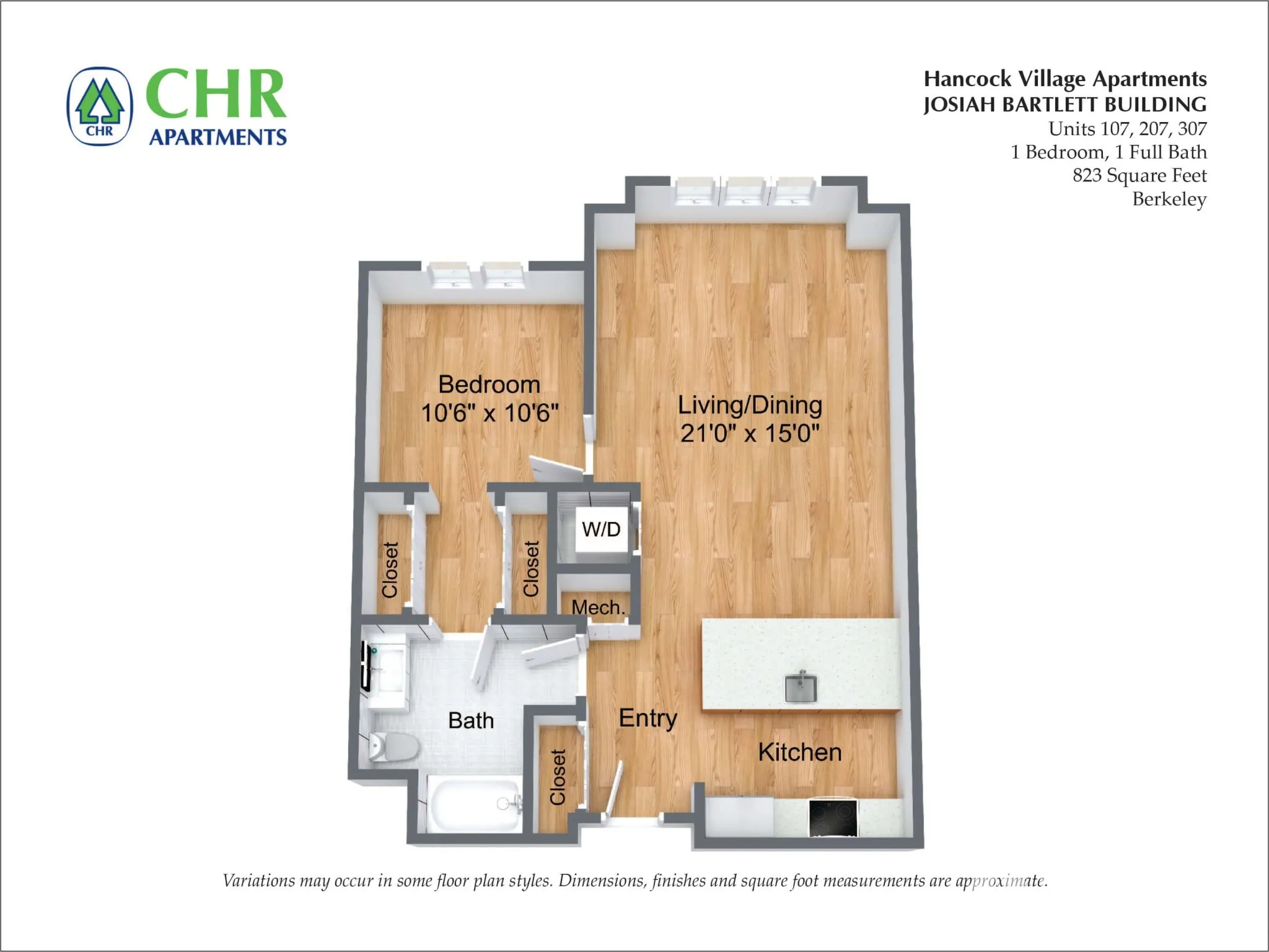 1 bed, 1 bath apartment for rent at 120 Gerry Rd Unit 107, Chestnut Hill — photo 9 of 10