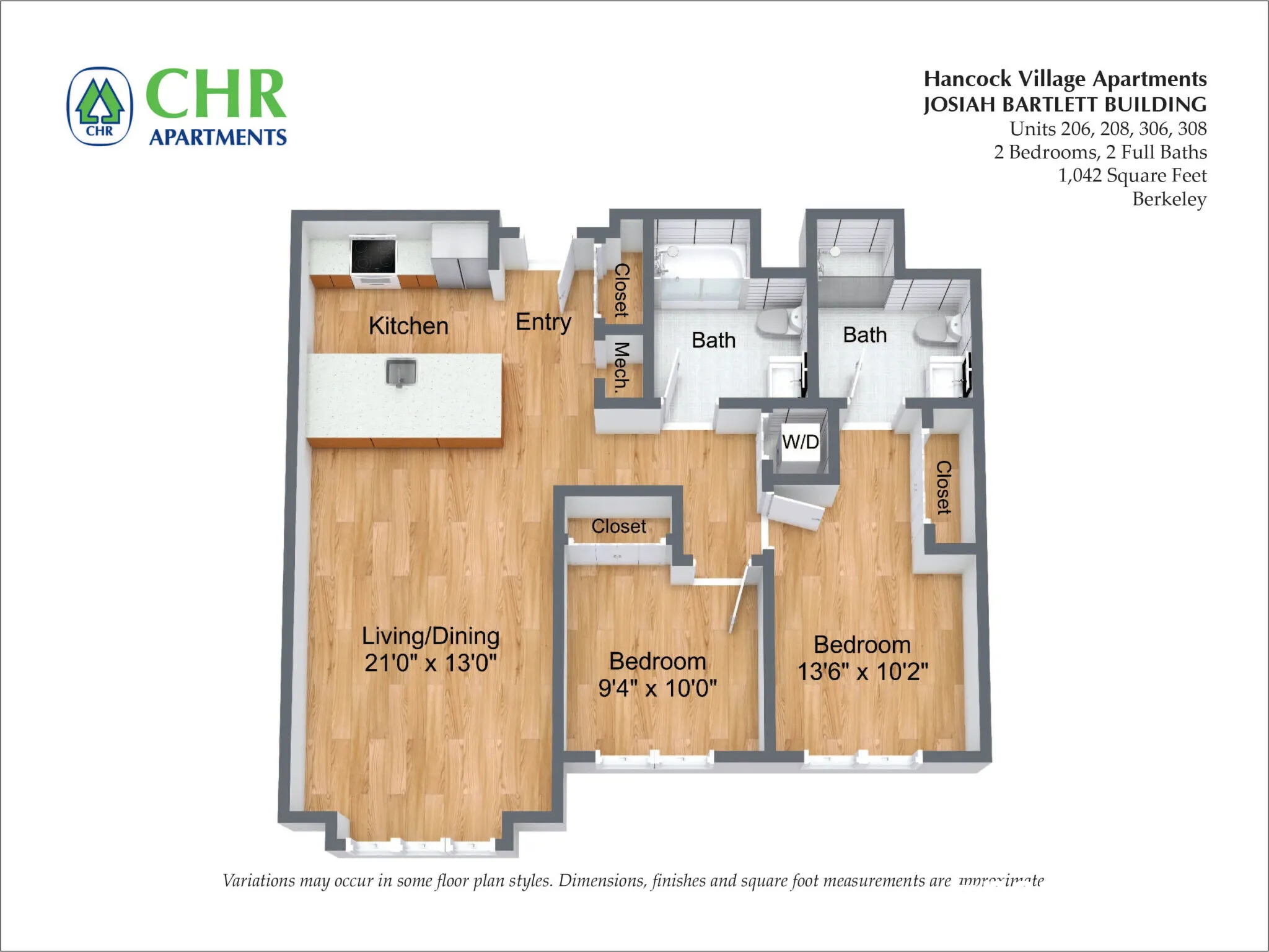 2 bed, 2 bath apartment for rent at 120 Gerry Rd Unit 108, Chestnut Hill — photo 9 of 9