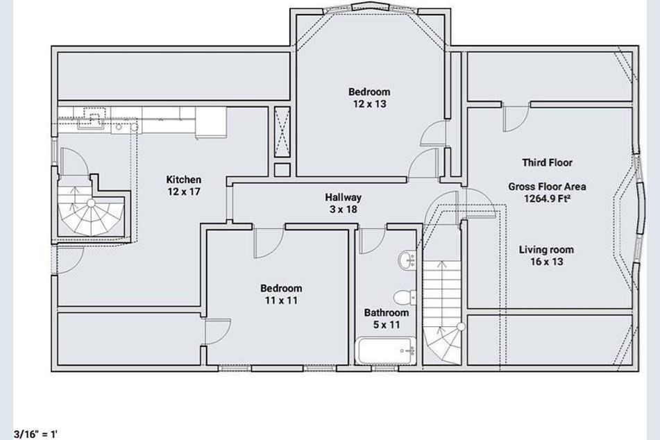 2 bed, 1 bath apartment for rent at 120 Mass Ave Unit 3, East Arlington — photo 20 of 20