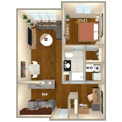 1 bed, 1 bath apartment for rent at 120 Pleasant St Unit 203, Waverley — photo 8 of 8