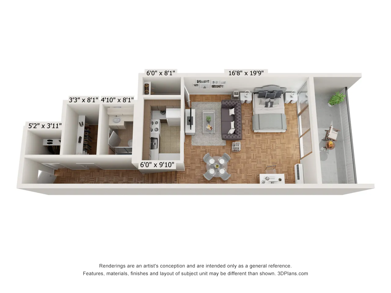 Studio bed, 1 bath apartment for rent at 125 Chiswick Rd Unit 310, Brighton — photo 19 of 23