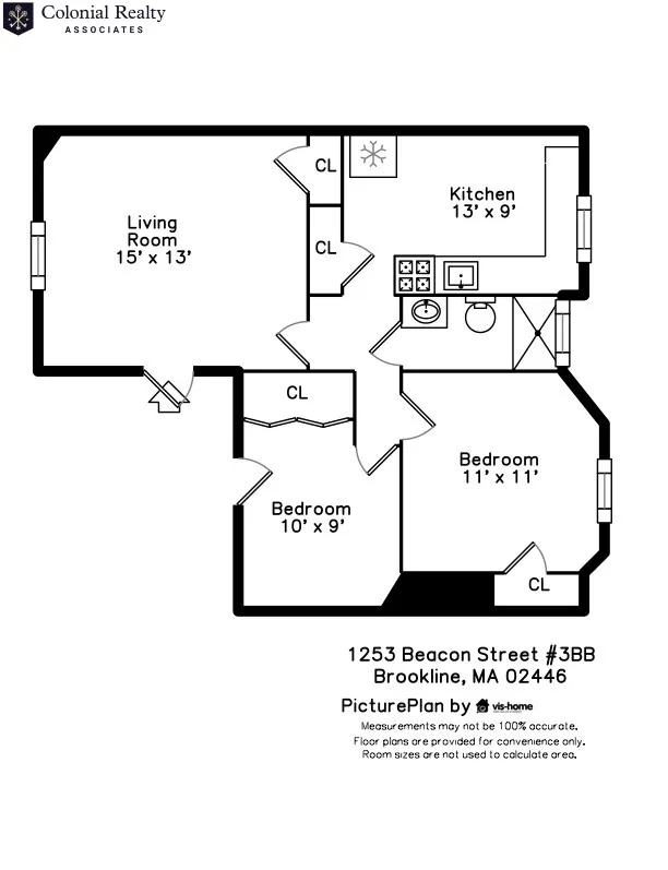 2 bed, 1 bath apartment for rent at 1253 Beacon St Unit 3Bb, Coolidge Corner — photo 14 of 18