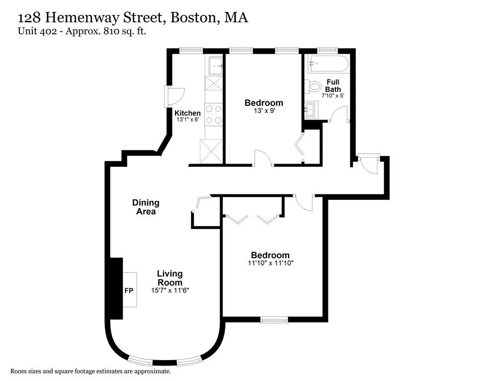 2 bed, 1 bath apartment for rent at 128 Hemenway St Unit 402, Fenway — photo 16 of 16