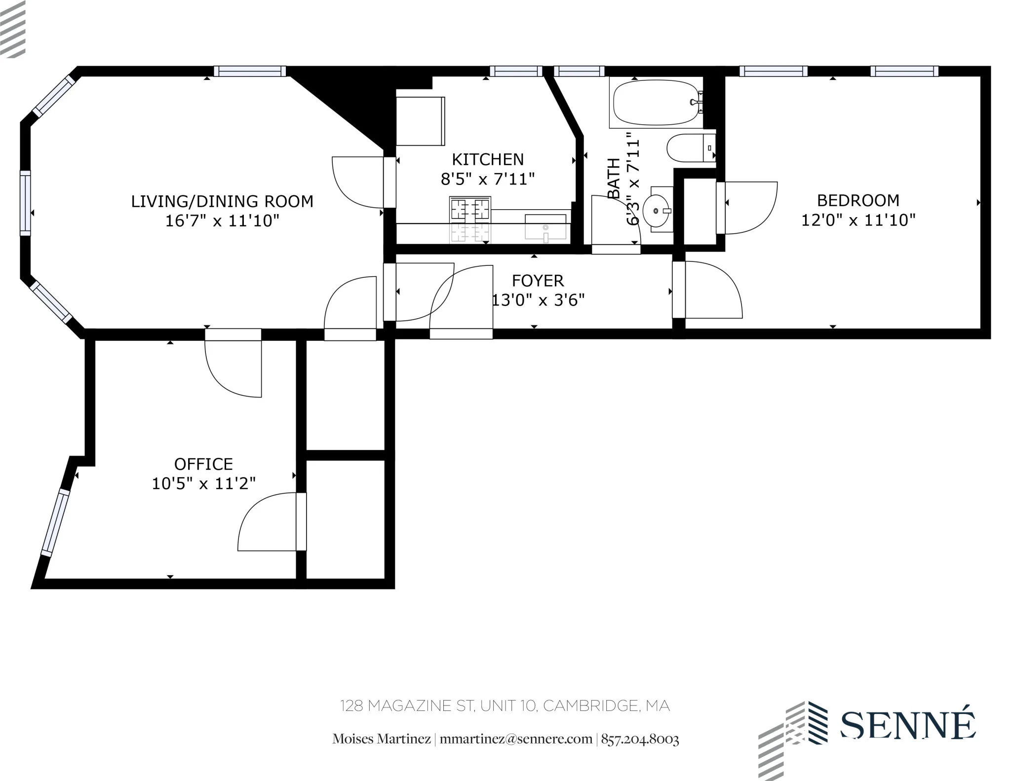 2 bed, 1 bath apartment for rent at 128 Magazine St Unit 10, Cambridgeport — photo 10 of 11