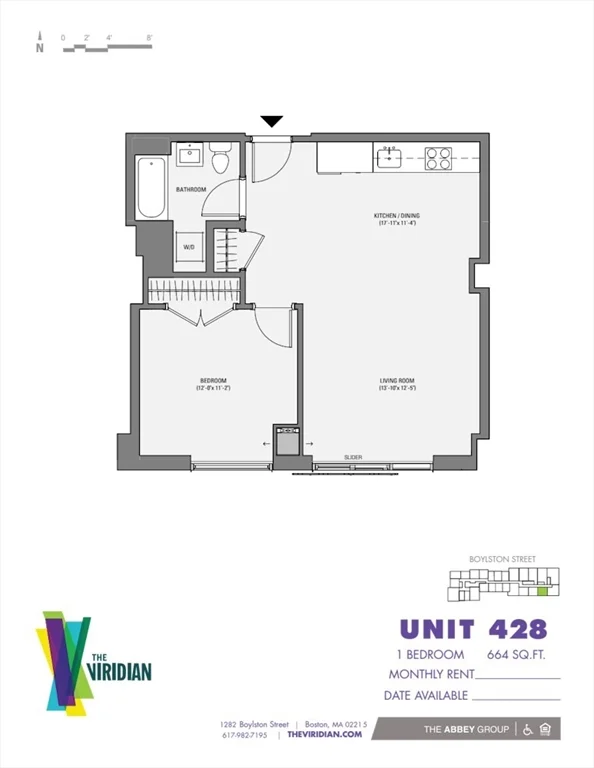 1 bed, 1 bath apartment for rent at 1282 Boylston St Unit 428, Fenway — photo 19 of 19