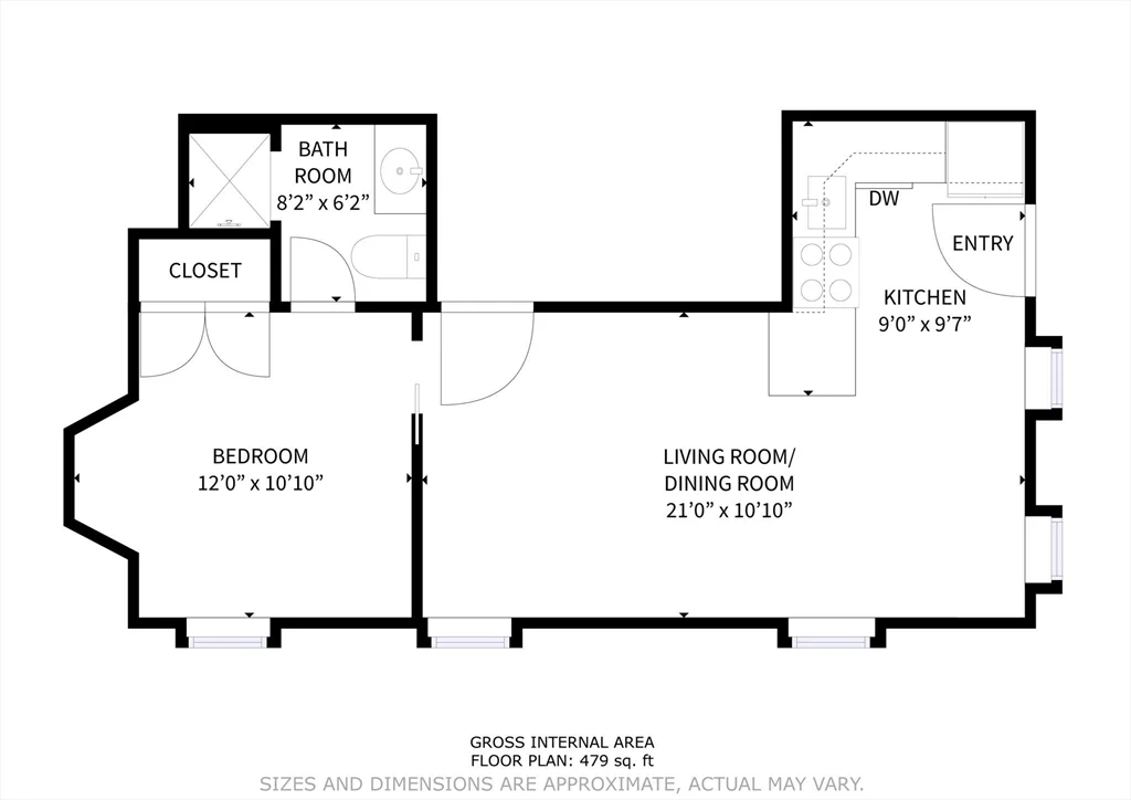 1 bed, 1 bath apartment for rent at 130 G St Unit 1, South Boston — photo 11 of 13