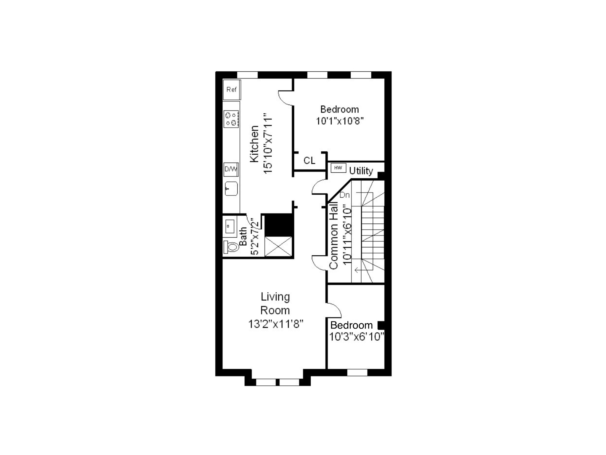 2 bed, 1 bath apartment for rent at 130 8th St Unit 2, South Boston — photo 18 of 18