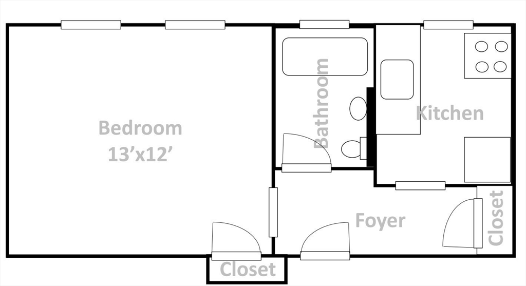 Studio bed, 1 bath apartment for rent at 131 Park Dr Unit 5, Fenway — photo 9 of 12