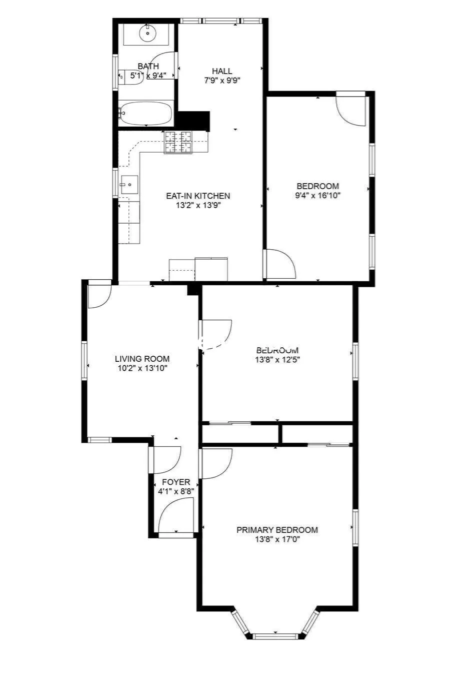 3 bed, 1 bath apartment for rent at 131 Summer St Unit 1B, Spring Hill — photo 14 of 16