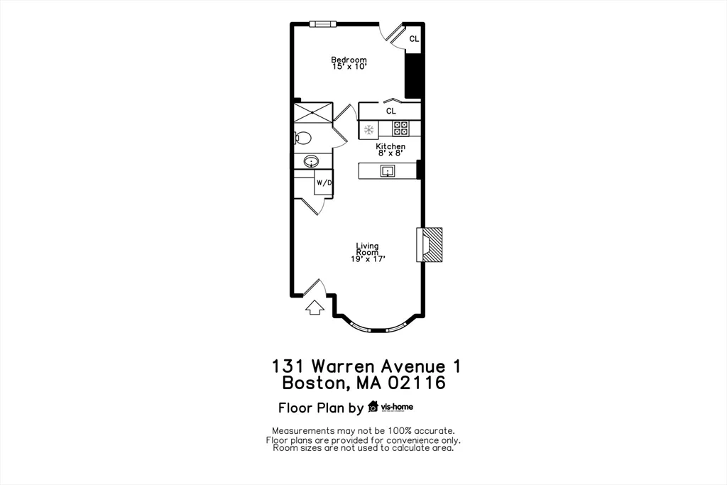 1 bed, 1 bath apartment for rent at 131 Warren Ave Unit 1, South End — photo 16 of 16
