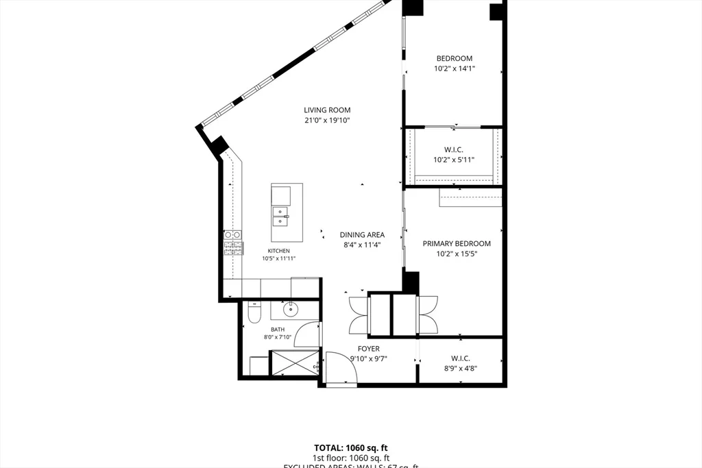 2 bed, 1 bath apartment for rent at 1313 Washington Unit 204, South End — photo 28 of 28