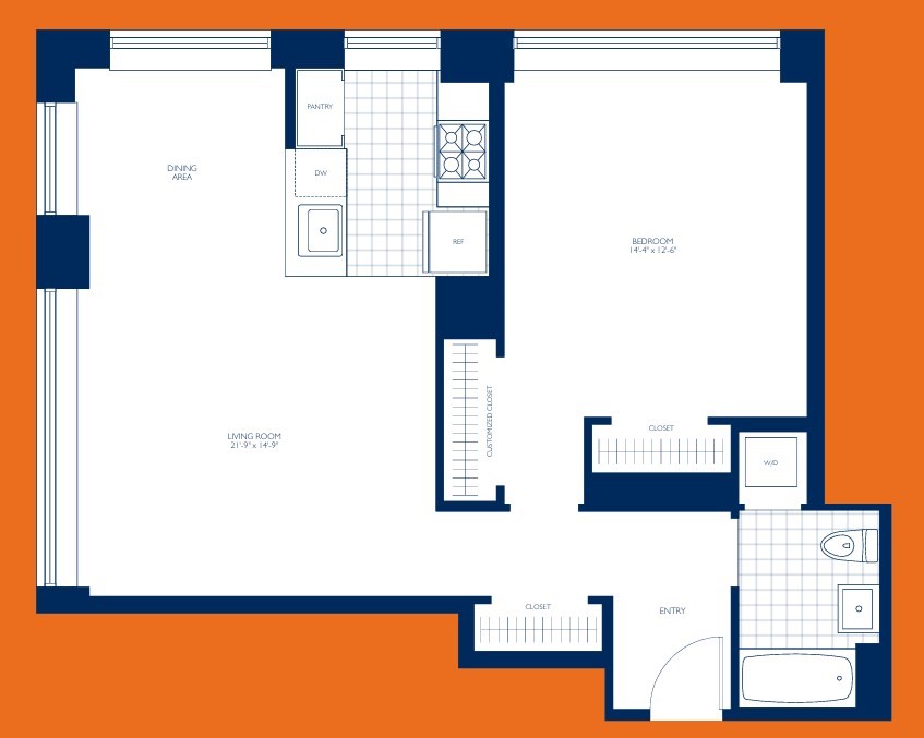 1 bed, 1 bath apartment for rent at 135 Clarendon St Unit 6X, Back Bay — photo 12 of 12