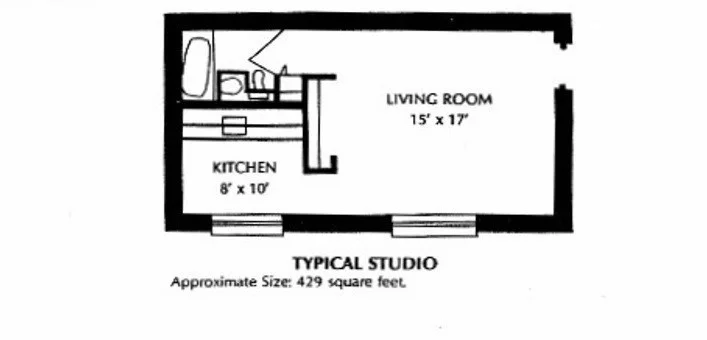 Studio bed, 1 bath apartment for rent at 135 East Main St Unit K-2, Westborough — photo 8 of 9