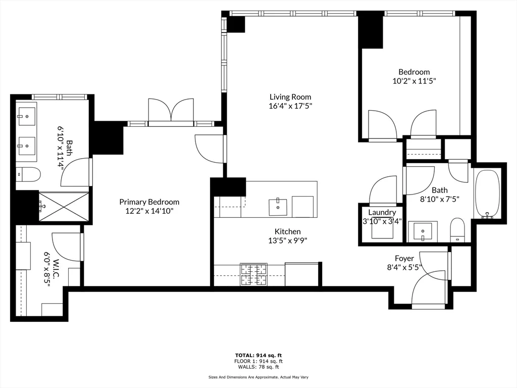 2 bed, 2 bath apartment for rent at 135 Seaport Blvd Unit 905, Seaport District — photo 21 of 21