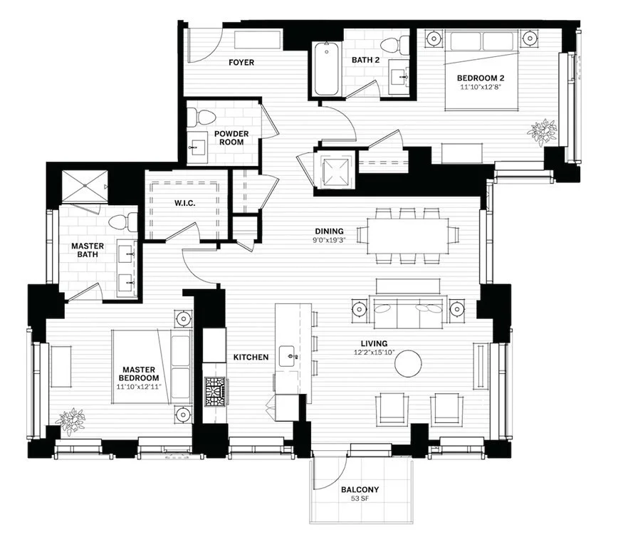 2 bed, 2 bath apartment for rent at 135 Seaport Boulevard Unit 920, Seaport District — photo 21 of 21