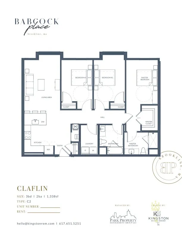 3 bed, 2 bath apartment for rent at 136 Babcock St Unit 308, North Brookline — photo 11 of 16