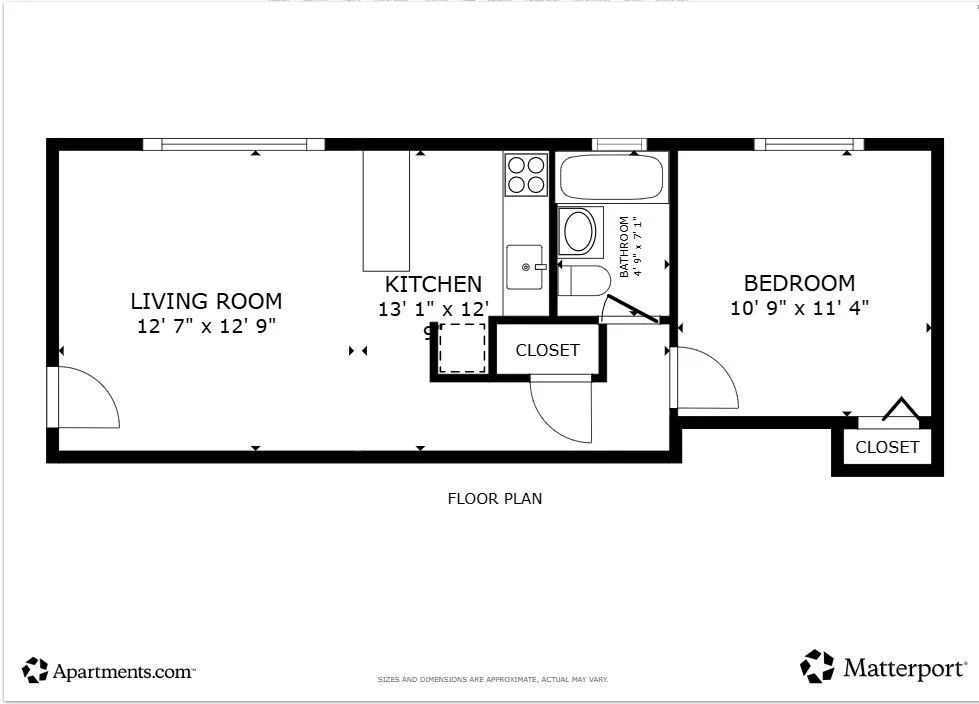 1 bed, 1 bath apartment for rent at 136 School Unit 102, Winter Hill — photo 6 of 6