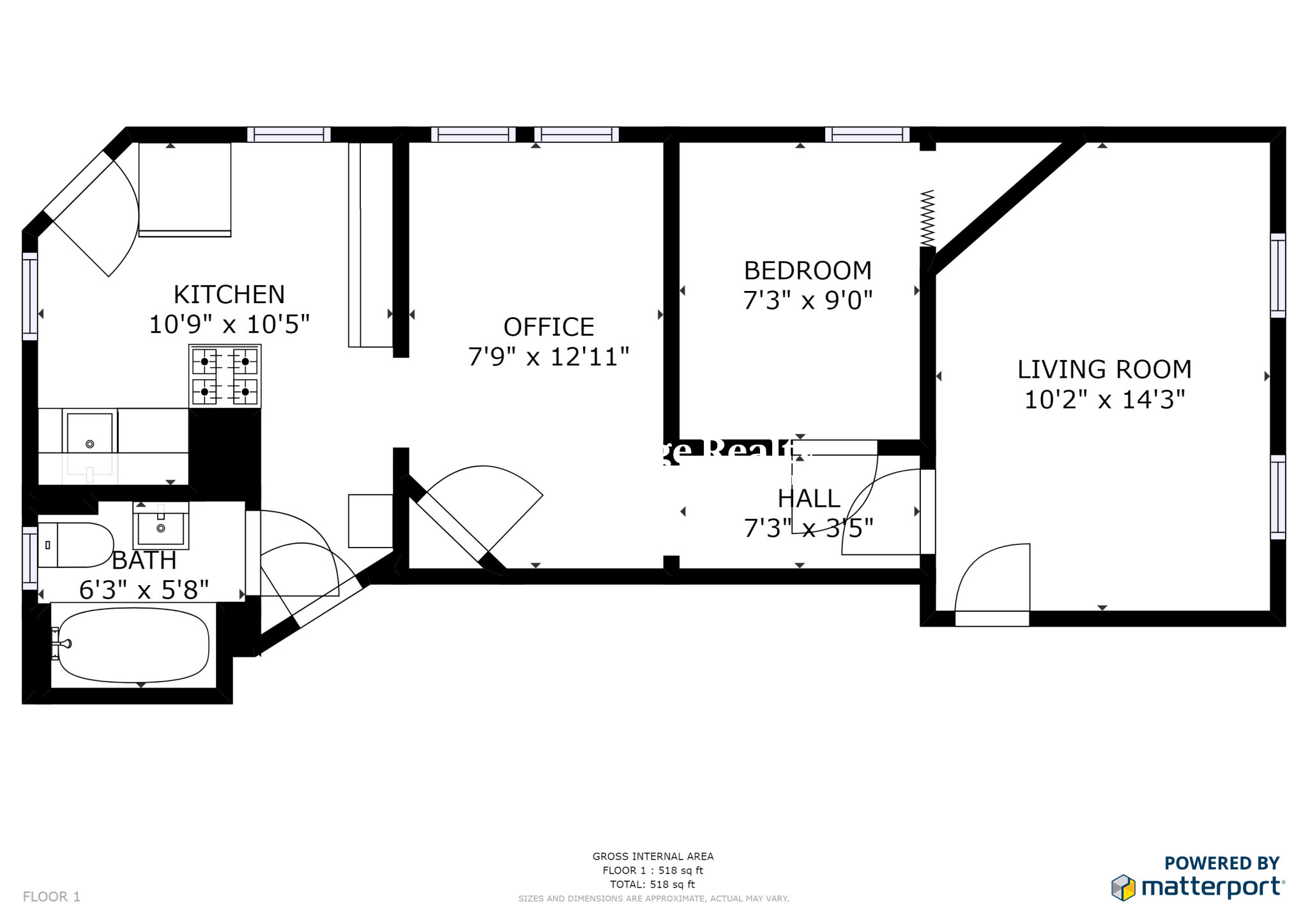 1 bed, 1 bath apartment for rent at 137 Columbia St Unit 2T, The Port — photo 8 of 10