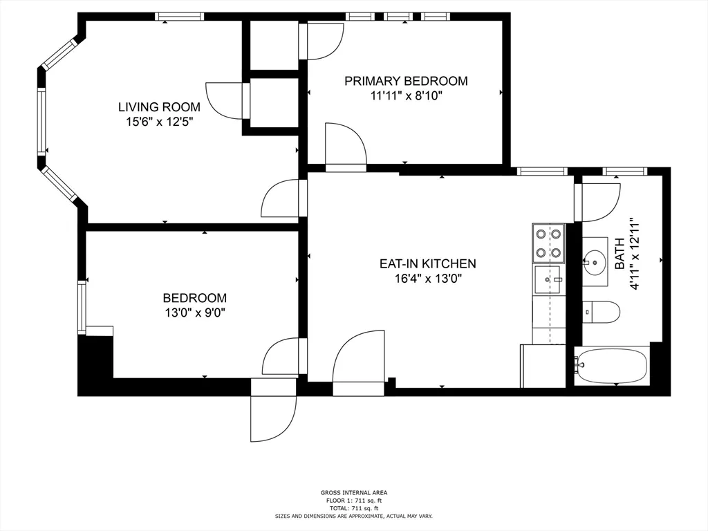 2 bed, 1 bath apartment for rent at 137 Peterborough St Unit 32, Fenway — photo 10 of 14