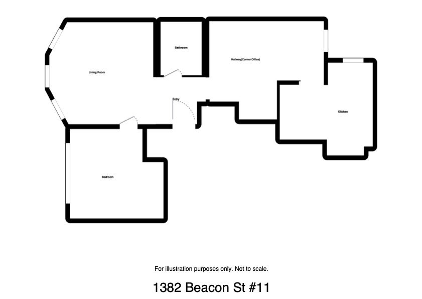 1 bed, 1 bath apartment for rent at 1382 Beacon Unit 11, Coolidge Corner — photo 12 of 12