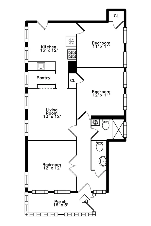3 bed, 1 bath apartment for rent at 14-16 Malvern Ave Unit 14, Davis Square — photo 16 of 17