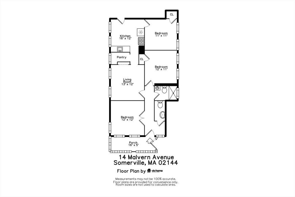 3 bed, 1 bath apartment for rent at 14-16 Malvern Ave Unit 14, Davis Square — photo 17 of 17