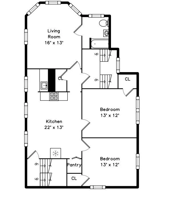 2 bed, 1 bath apartment for rent at 14 Allen St Unit 2, Union Square — photo 15 of 15