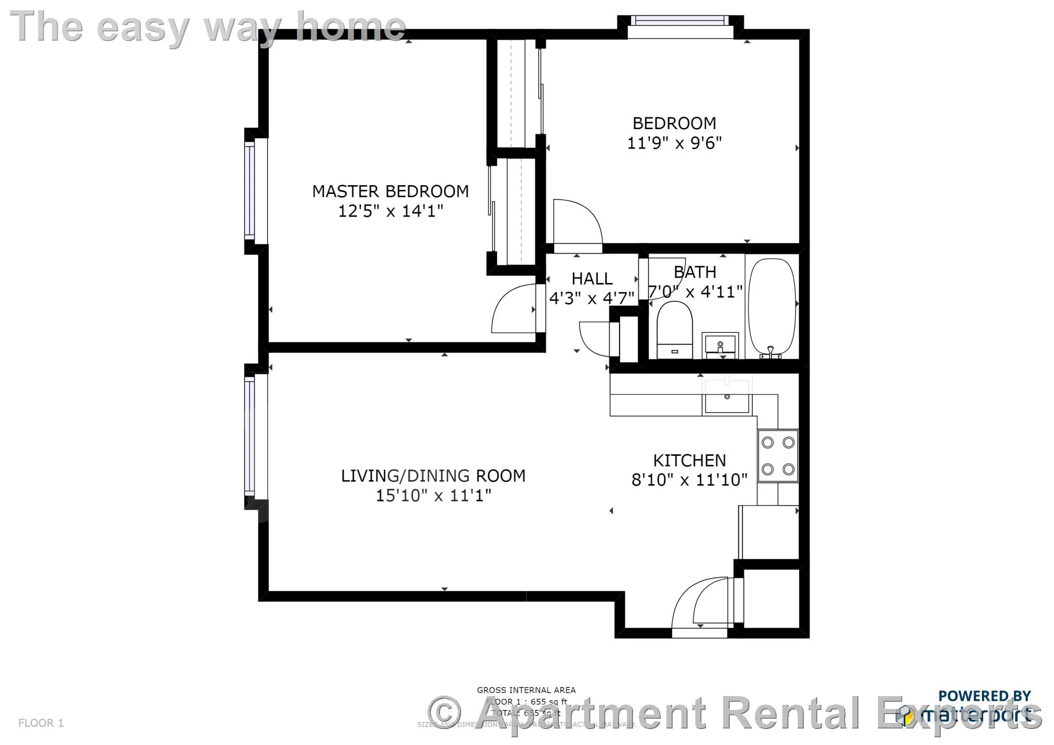 2 bed, 1 bath apartment for rent at 14 Murdock St Unit 3-2, Ball Square — photo 5 of 5