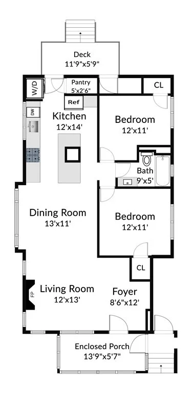 2 bed, 1 bath apartment for rent at 14 Olney St Unit 1, Mount Auburn — photo 12 of 13