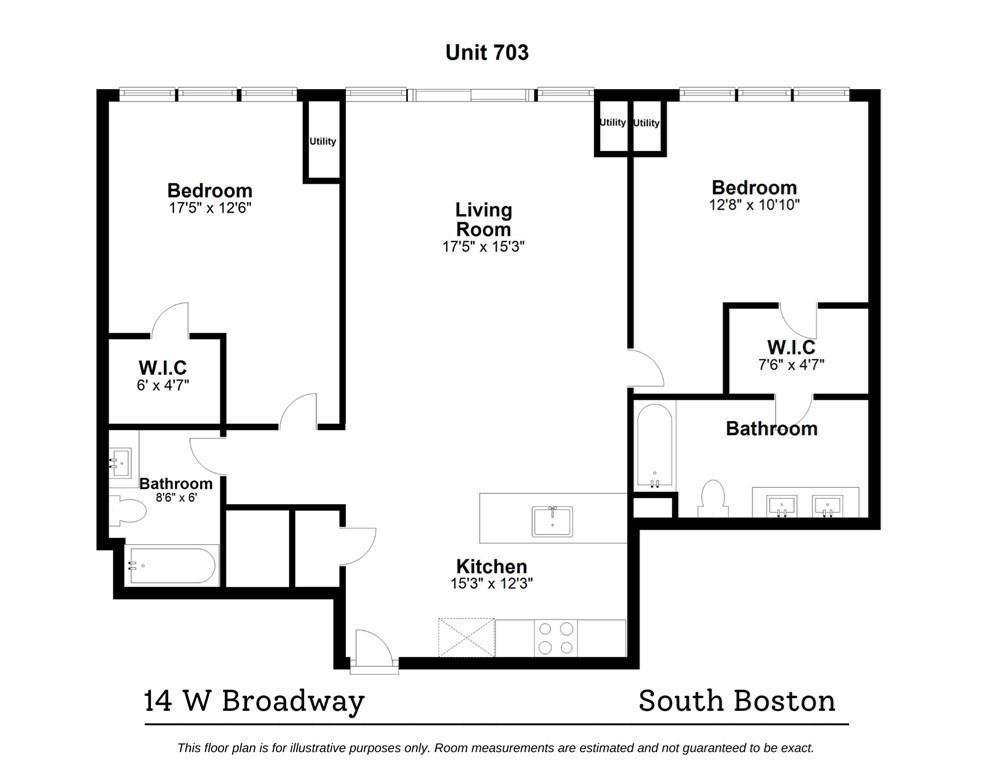 2 bed, 2 bath apartment for rent at 14 West Broadway Unit 703, South Boston — photo 9 of 9