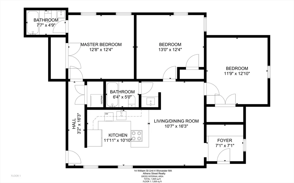 3 bed, 2 bath apartment for rent at 14 William St Unit 4, Worcester — photo 26 of 26