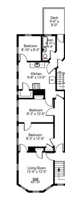 2 bed, 1 bath apartment for rent at 140 Columbia St Unit 3, The Port — photo 12 of 12