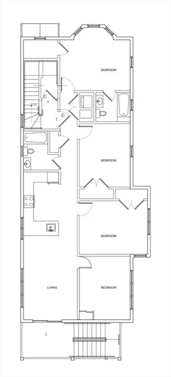 4 bed, 2 bath apartment for rent at 140 Minden St Unit 2, Jamaica Plain — photo 3 of 14