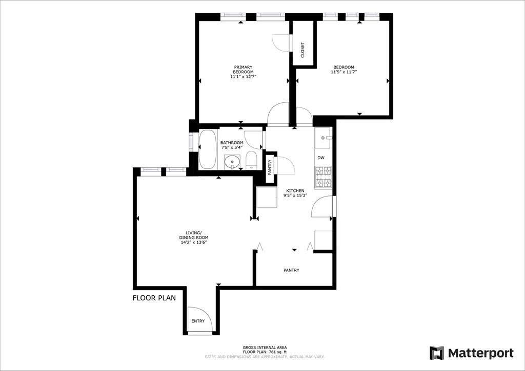 2 bed, 1 bath apartment for rent at 1408 Commonwealth Ave Unit 20, Allston — photo 11 of 12