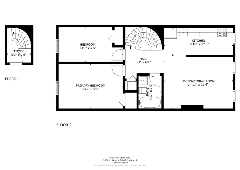 2 bed, 1 bath apartment for rent at 143 W Canton St Unit 4, South End — photo 15 of 15