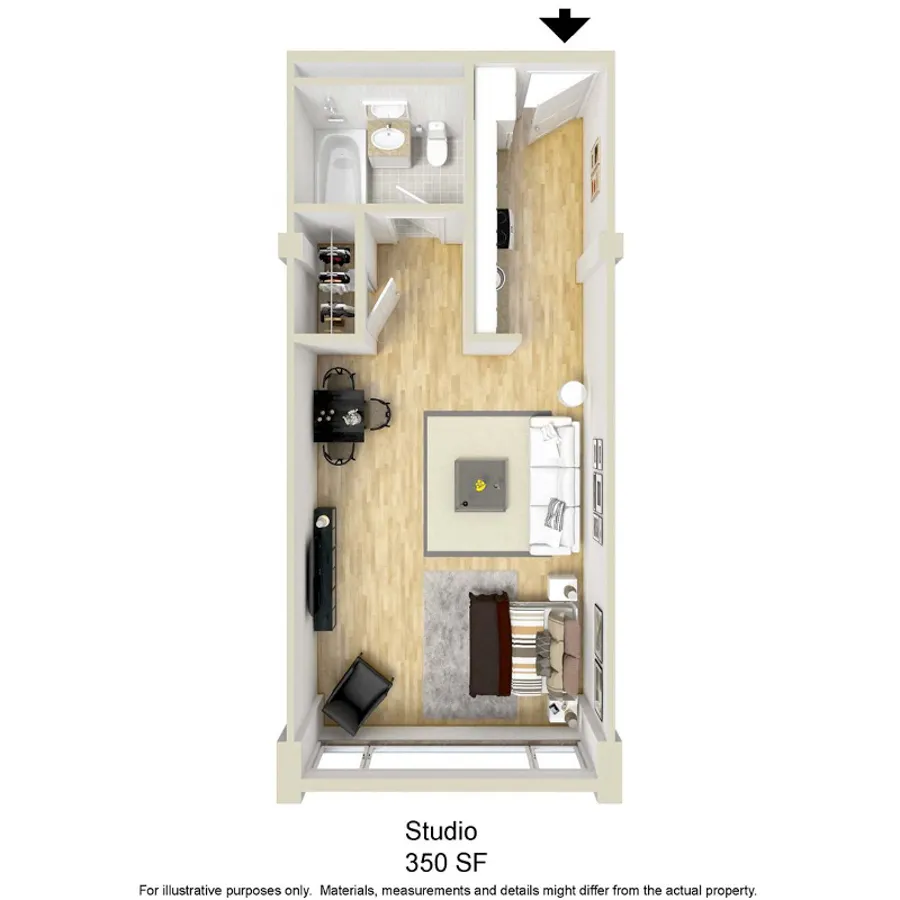 Studio bed, 1 bath apartment for rent at 1440 Beacon St Unit 110, Corey Hill — photo 16 of 16