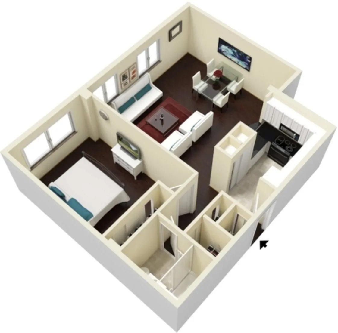 1 bed, 1 bath apartment for rent at 145 Commercial St Unit 432, North End — photo 6 of 6