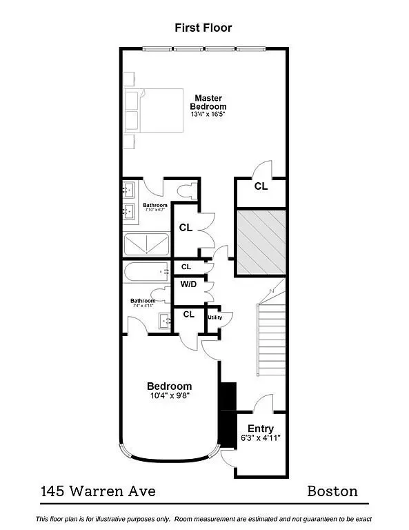 2 bed, 2 bath apartment for rent at 145 Warren Ave Unit A, South End — photo 13 of 15